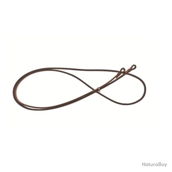 Sautoir porte corne fuzyon cuir vieilli - 110 cm Default Title
