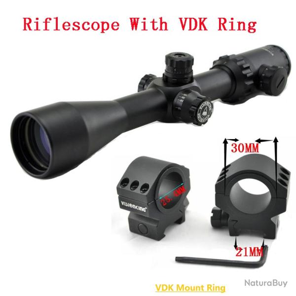 Visionking lunette de vise illumine With 21mm Low Ring, LIVRAISON GRATUITE