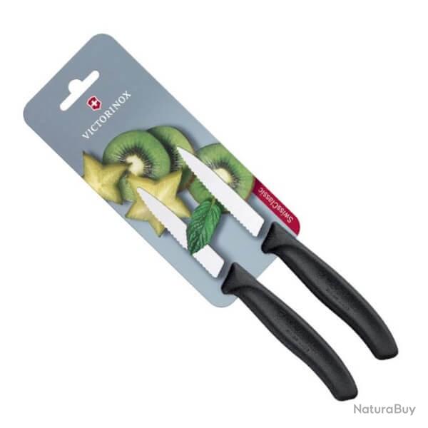 6.7633.B Carte 2 office crants Victorinox Swiss Classic noir 8 cm