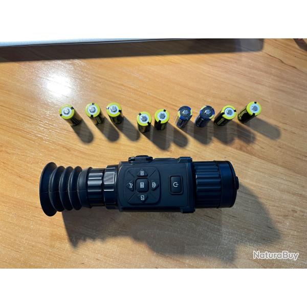 HIKMICRO Lunette de vision thermique "THUNDER TH35 " + 10 batteries, Occasion 2022