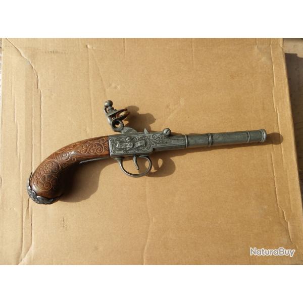 R�plique de pistolet � silex LONDON 1776 pour d�coration