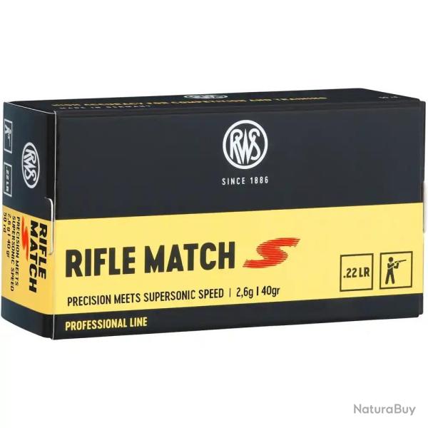 MUNITION RWS 22LR RIFLE MATCH S