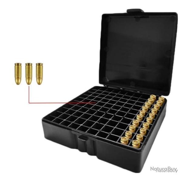 BO�TE � MUNITIONS 9MM 100 EMPLACEMENTS - NOIR MAT - LIVRAISON GRATUITE