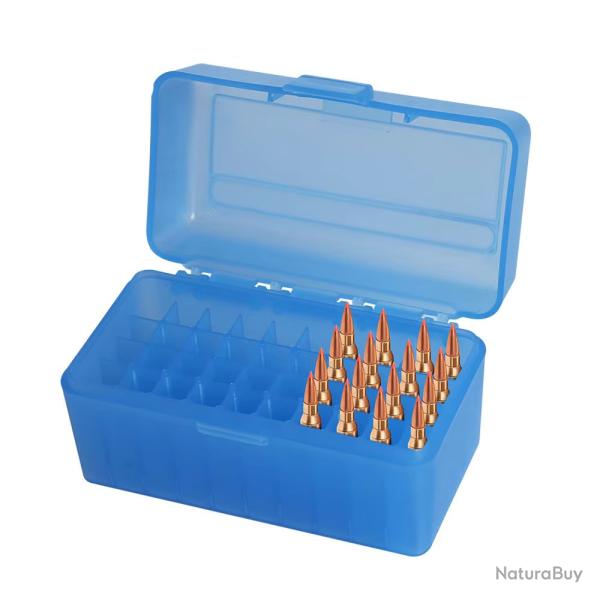 BO�TE � MUNITIONS POUR .223 50 EMPLACEMENTS - BLEU - LIVRAISON GRATUITE