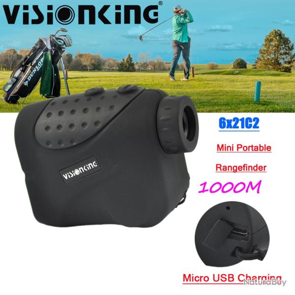 Visionking-tlmtre Laser 6x21, Recharge USB, testeur de Distance de 1000M  - LIVRAISON GRATUITE !!