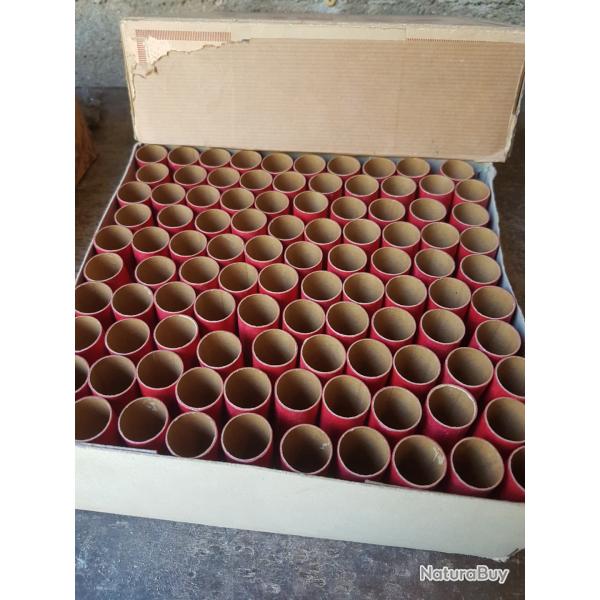 Anciennes douilles carton en cal 16
