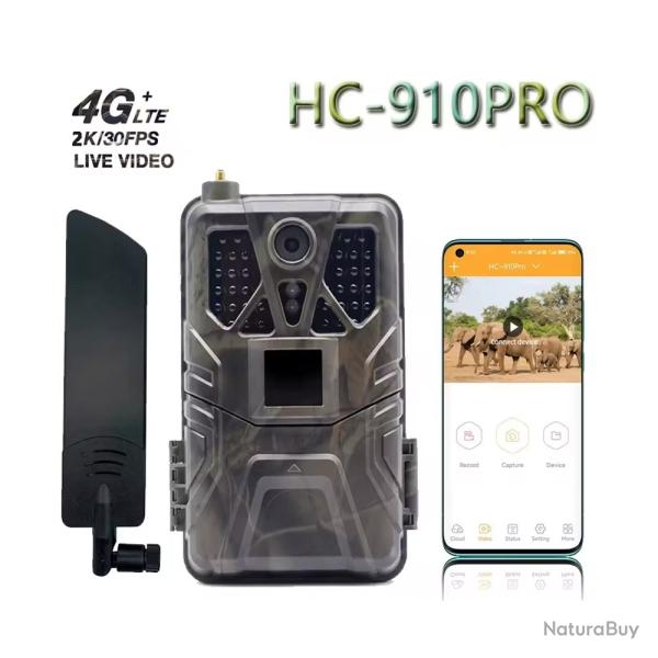 HC910PRO-Camra de chasse , vido 2K, 30fps, 4G, 30MP -