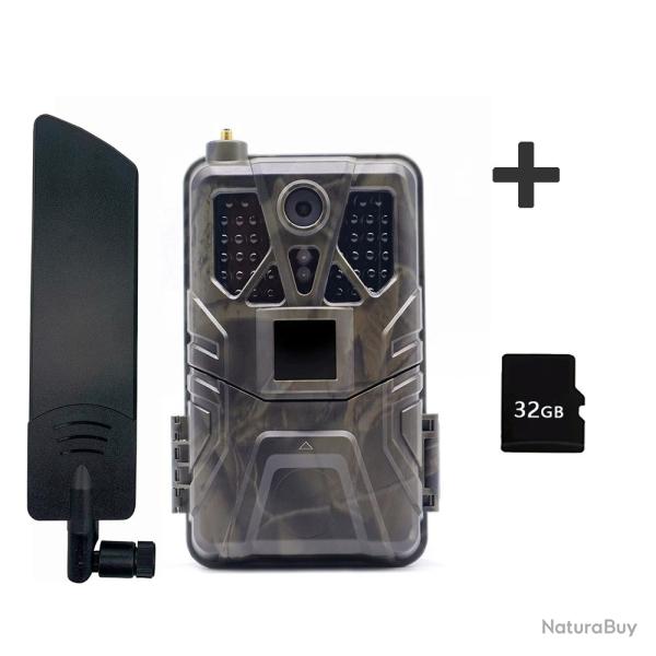 HC910PRO-32G-Camra de chasse , vido 2K, 30fps, 4G, 30MP -