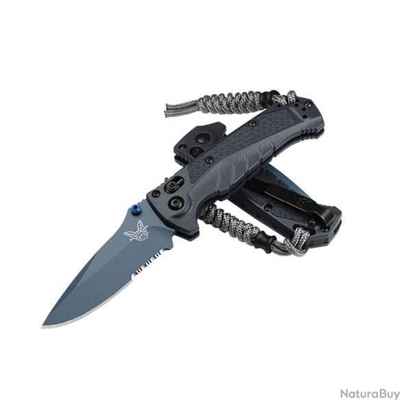BEN18065SBT-01 Couteau pliant mixte Benchmade Mini Adira