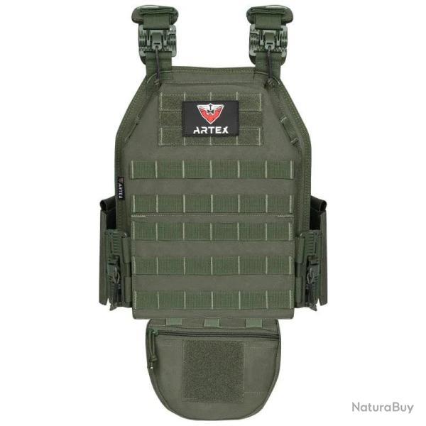 Gilet porte-plaque AV-81 ARTEX 1000D - Vert arm�e
