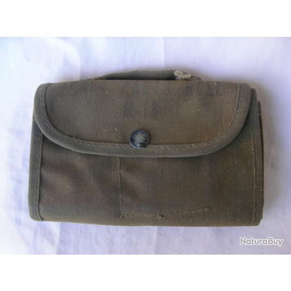 WW2 US POCHETTE MILITAIRE AMRICAINE POUR KIT D'ENTRETIEN  TOOL ROOL M-13 ( 39-45 )