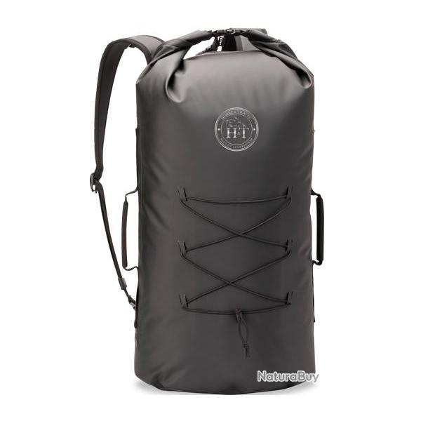 SAC A DOS TUBE Noir / Logo Rouge