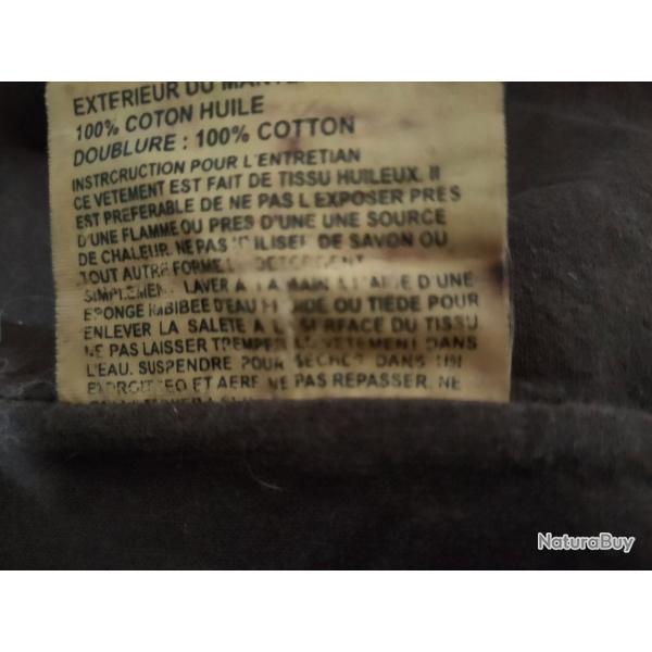 Vends manteau de bouvier Australien en toile cir�e taille XXL