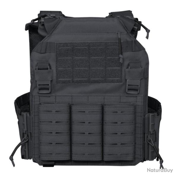 Veste porte plaques 600d quick detach noire TACTICAL OPS