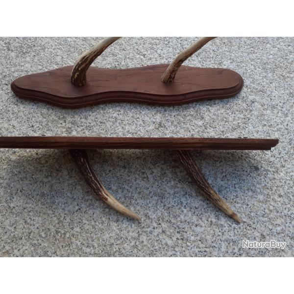 R�telier en corne pour 2 fusils