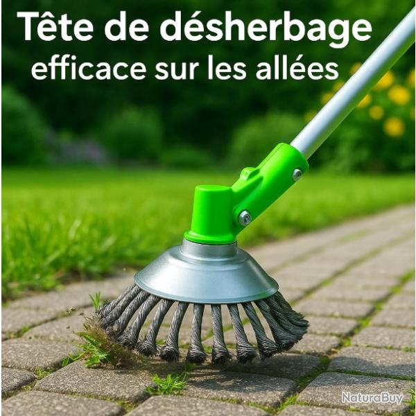 T�te D�sherbage Coupe Herbe Machine Tondeuse Outil Jardin Brosse T�te Disque Fil Acier Mauvaise