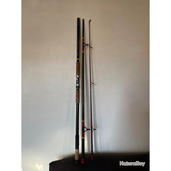 1 canne surf casting 3,80 m carbone kevlar mariner strong  Mitchell  p�che mer occasion collection