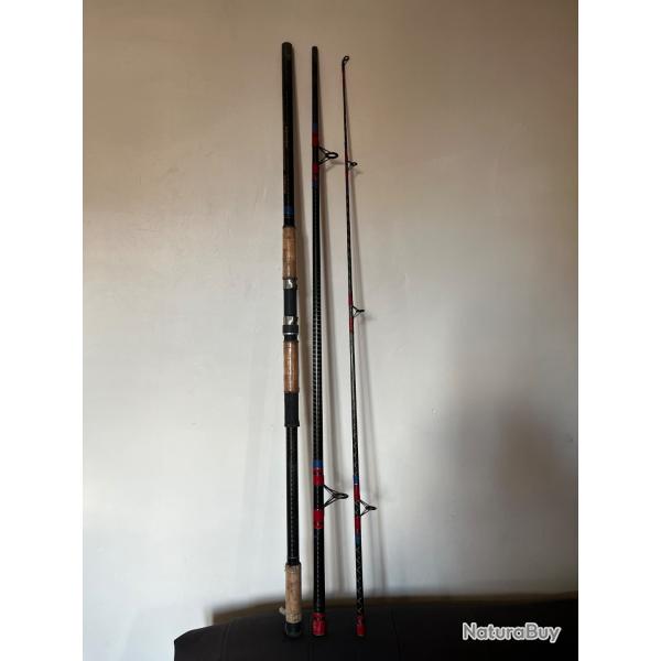 1 canne surf casting 3,80 m carbone kevlar mariner strong  Mitchell b p�che mer occasion collection