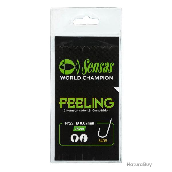 SENSAS BAS DE LIGNE FEELING 3405 BLACK 15CM SENSAS 0,10mm 16