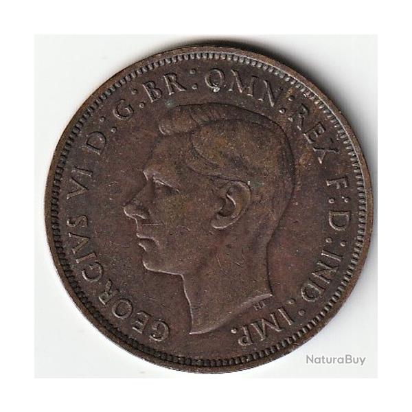 Pi�ce de Monnaie Angleterre one penny - George V 2e effigie 1940