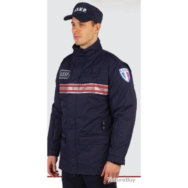 parka asvp bande bordeaux GK