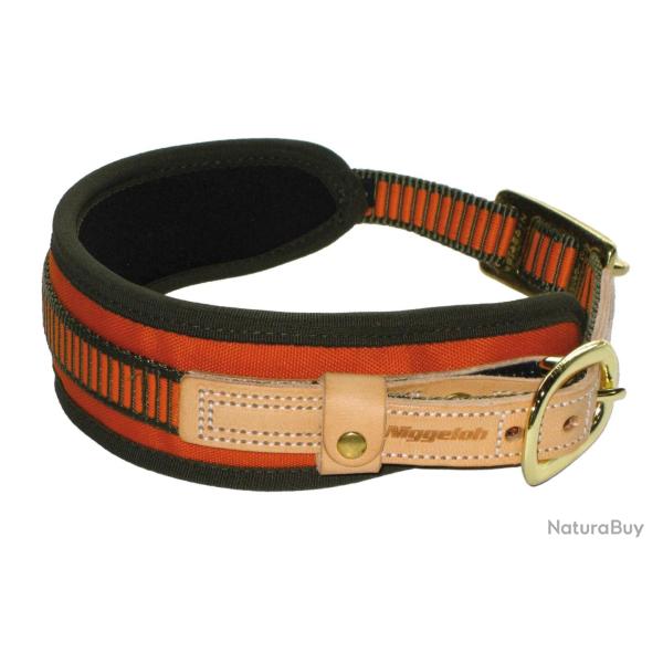 Collier chien de sang orange fluo NIGGELOH-S