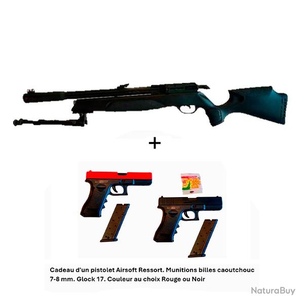 PACK-CADEAU ! PACK-8 Carabine Arrow Gamo 4,5 mm + Cadeau pistolet Airsoft Ressort Glock 17 - 7-8 mm
