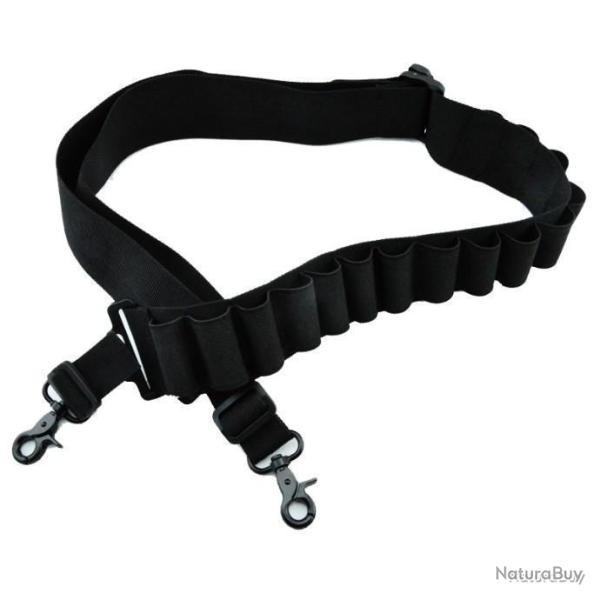 CARTOUCHI�RE D'�PAULE CALIBRE 12 - NOIR - LIVRAISON GRATUITE