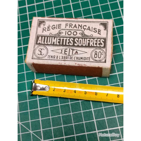 SEITA BOITE D'ALLUMETTES SOUFREES, BON POUR FRANCE 40