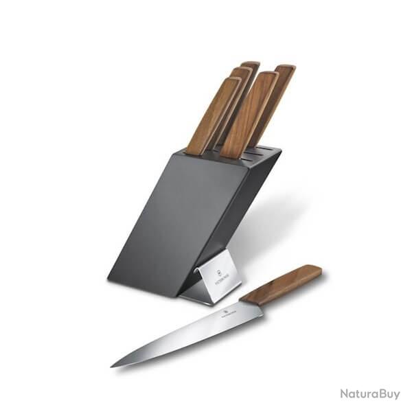6.7186.6 bloc de cuisine Victorinox Swiss Modern 6 pi�ces noyer