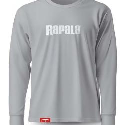 T-Shirt Rapala Manches Longues Grey White Logo L