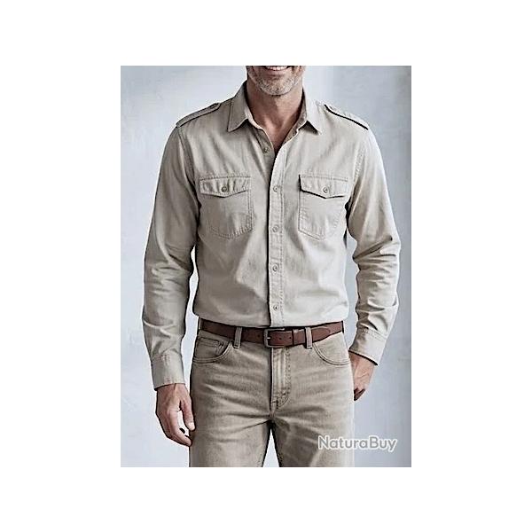 Chemise homme Old Navy taille L couleur ivoire