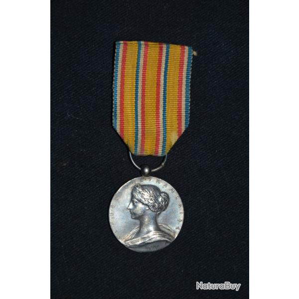 MEDAILLE SAPEURS POMPIERS 1900 (ARGENT)-MINISTERE DE L'INTERIEUR-BELLE EPOQUE