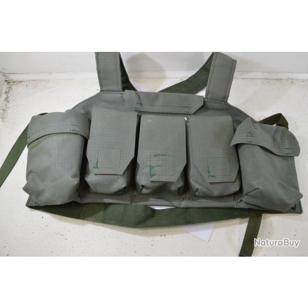Porte chargeurs ceinturon chest rig - rip stop vert