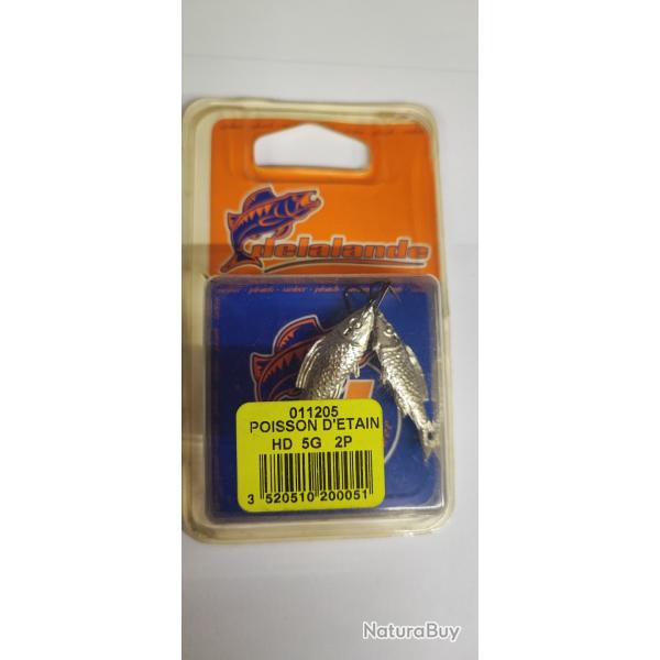 2 POISSONS D'�TAIN 5GR - DELALANDE - NEUF