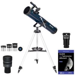Pack T&eacute;lescope Discovery Sky T76 avec Oculaires, Barlow, Zoom et Guide illustr&eacute;