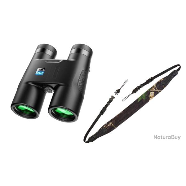 Kit Jumelles Autofocus 10x42 avec Sangle Noprne OP/TECH USA - Prt pour l'Action