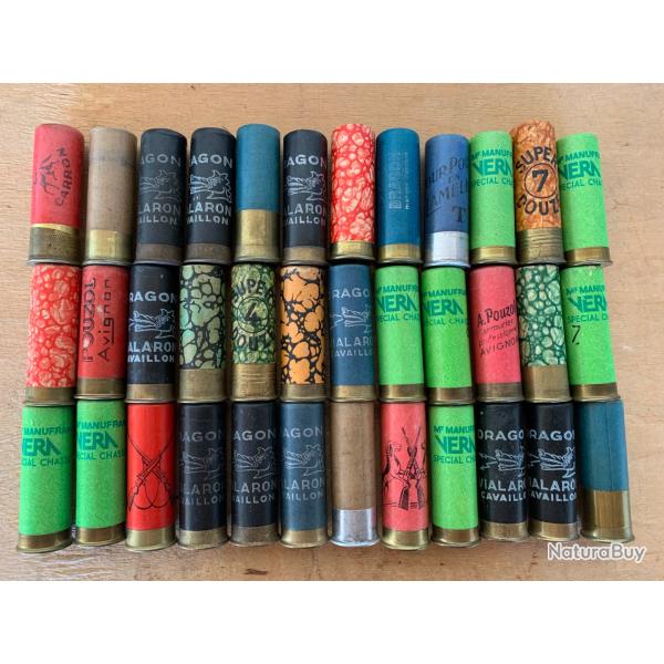 Cartouches anciennes cal 12.