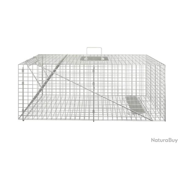Pi�ge � animaux en fer galvanis� 64,5x25x26,5 cm pour jardin et ext�rieur