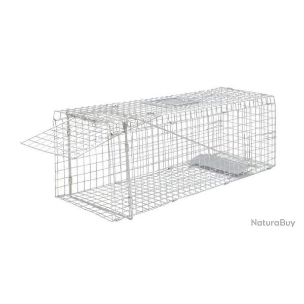 Pi�ge � animaux galvanis� 80x25x27 cm pour jardin ext�rieur - Capture vivante