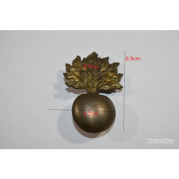 Grenade Insigne pour Casque Giberne poque Napolon Shako Garde National 1870/1900 (20D)