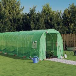 Serre avec cadre en acier vert 12 m&sup2; 6x2x2 m