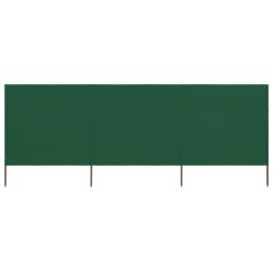 Paravent 3 panneaux Tissu 400 x 80 cm Vert