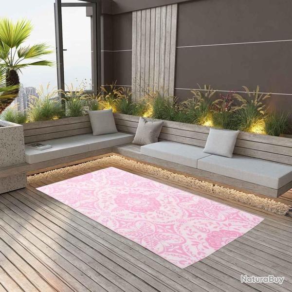 Tapis d'extrieur ARAKIL rose 120x180 cm PP