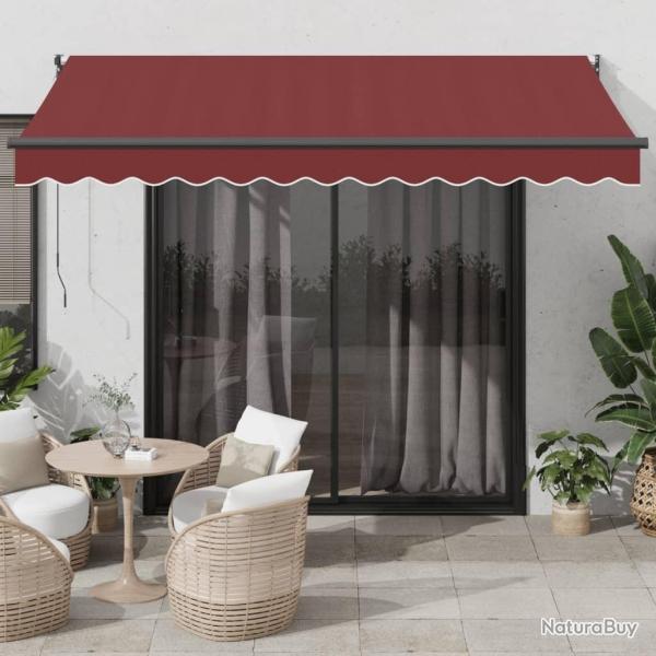 Auvent manuel r�tractable bordeaux 350x250 cm