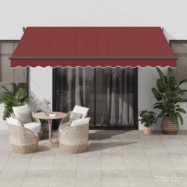 Auvent manuel r�tractable bordeaux 400x300 cm