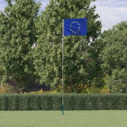 Drapeau de l'Europe et m&acirc;t 5,55 m Aluminium