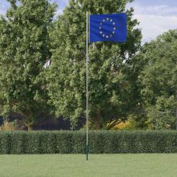 Drapeau de l'Europe et m&acirc;t 6,23 m Aluminium