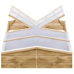 Serres 2 pcs Bois de pin impr&eacute;gn&eacute; 200x50x35 cm