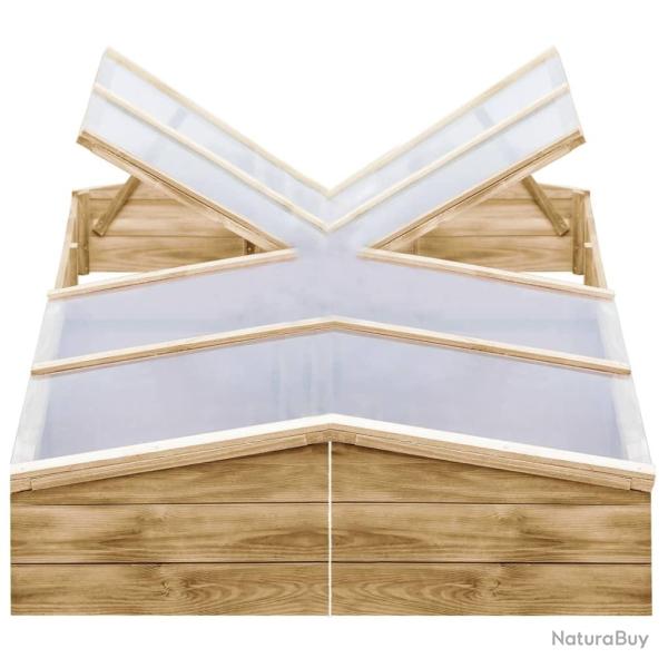 Serres 2 pcs Bois de pin impr�gn� 200x50x35 cm